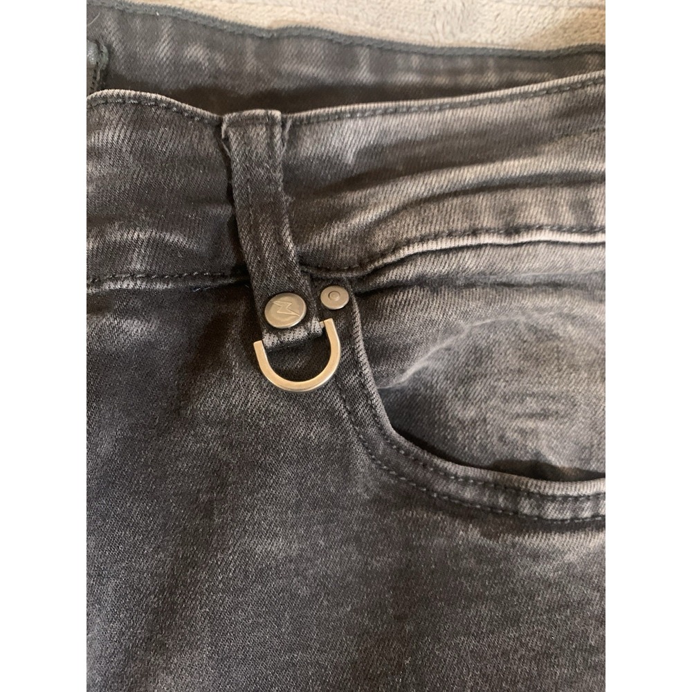 Hyper Denim Men's 38x33 Black Biker Stretch Denim Jeans Slimming - Picture 8 of 15
